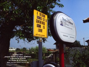 Plaque d'arrêt SGTE et JC Decaux