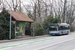 GX317 confié à Transdev Dauphiné, au terminus La Détourbe, le 14/1/2012