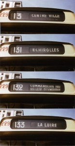 Les lignes 131, 132 et 133 sur la girouette d'un SC 10