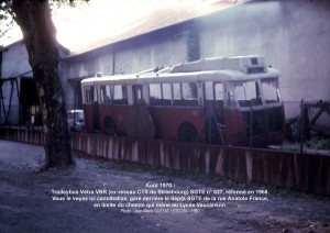 Vétra VBR n° 627 cannibalisé = août 1970°